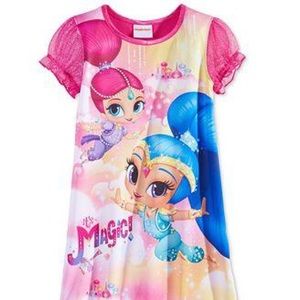 ⭐️NWT Nickelodeon Shimmer & Shine PJ Gown 4T ⭐️